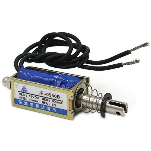 Solenoid 12V tlačný a tažný 300mA | JF-0530B
