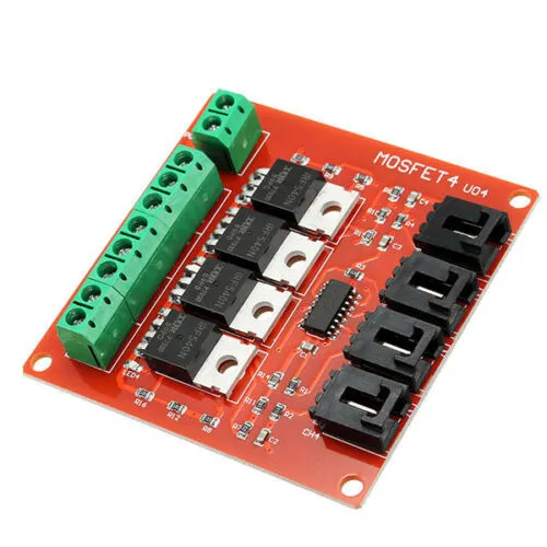 MOSFET modul vysokého výkonu 5-20V 10A - 4 kanály