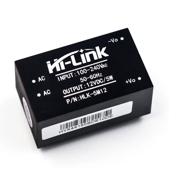 220VAC na 12VDC 0,42A konverzní modul HLK-5M12