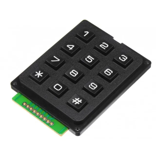 3x4 maticová klávesnice černá
