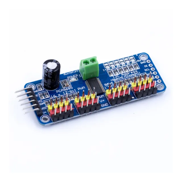 16kanálový 12bitový PWM servo driver I2C