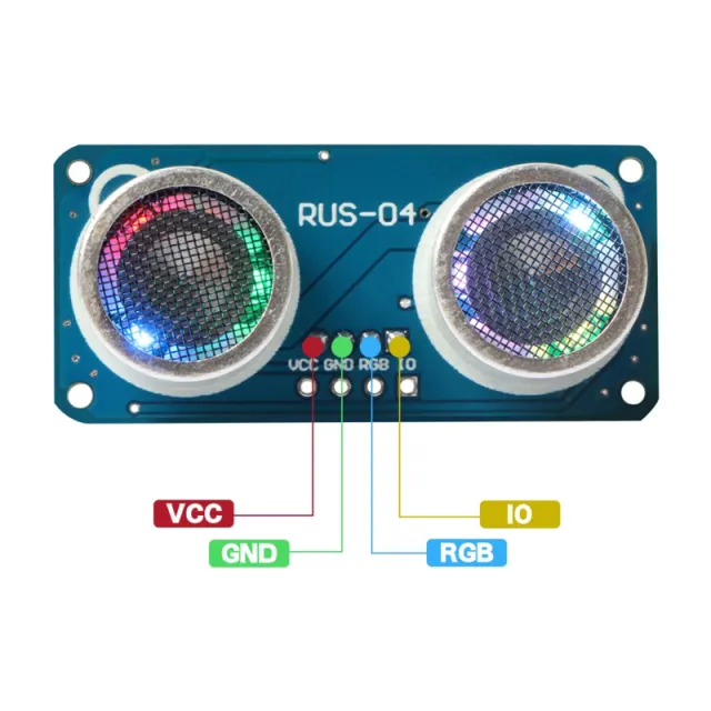 RUS-04 Ultrazvukový snímač vzdálenosti s integrovanou RGB LED