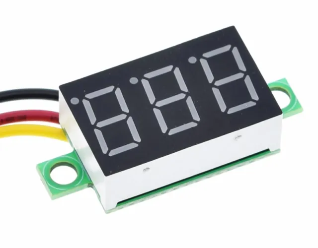 Voltmetr 0V-100V červený