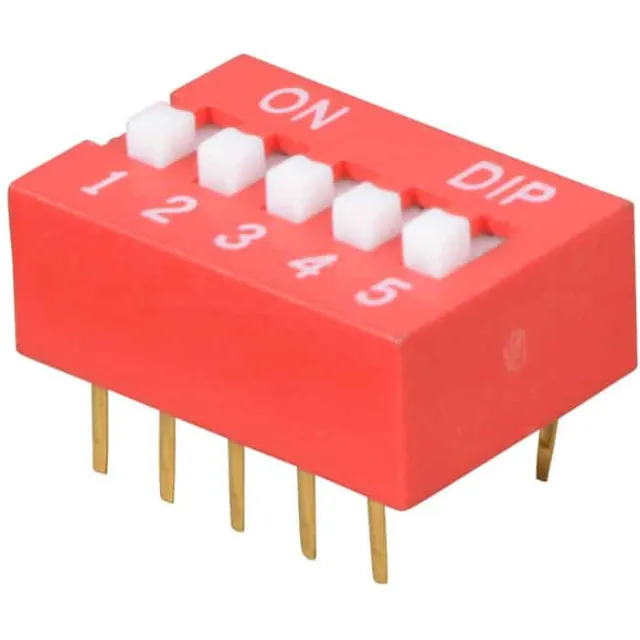 5pinový dip switch 2,54 mm