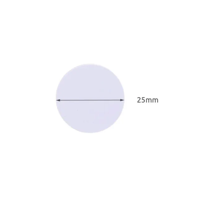 RFID tag kulatý mincovní | Ntag215 | 13,56Mhz | 1K S50 | Amiibo | Mifare Classic | Bílý