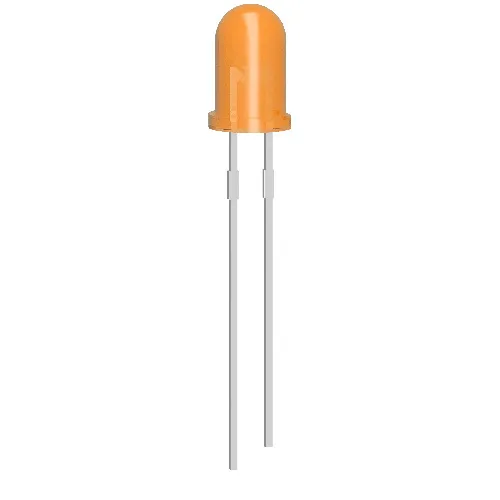 10x LED dioda 5mm oranžová 2V