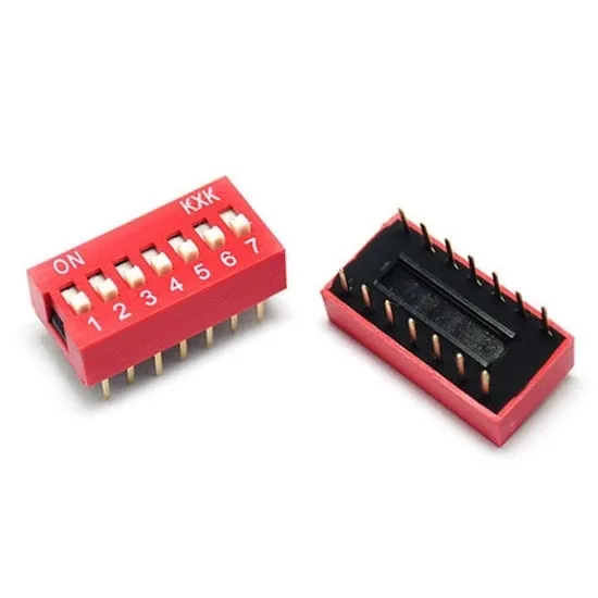 7pinový dip switch 2,54 mm
