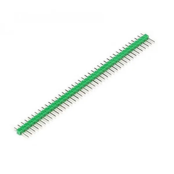 40 Pins header Male 2.54mm Zelená
