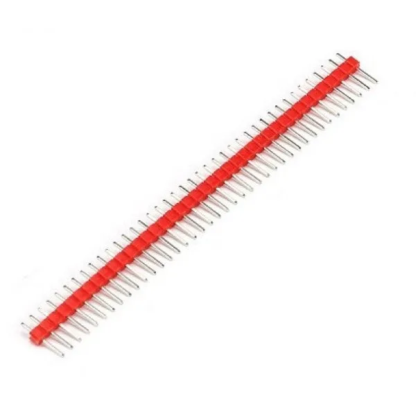 40 Pins header Male 2.54mm Červená