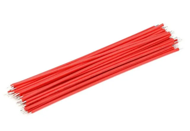 24AWG 15cm Pocínovaný měděný elektronický vodič červený