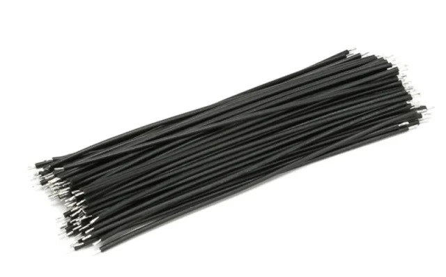 24AWG 15cm Pocínovaný měděný elektronický vodič černý