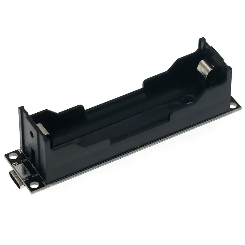 18650 držák baterie s nabíječkou a 9V step-up modulem (USB-C)