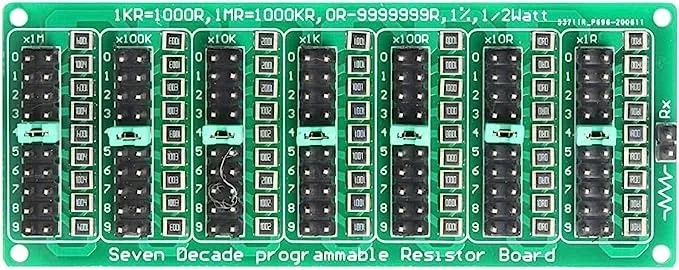 7 segmentů 10násobně programovatelný rezistorový modul