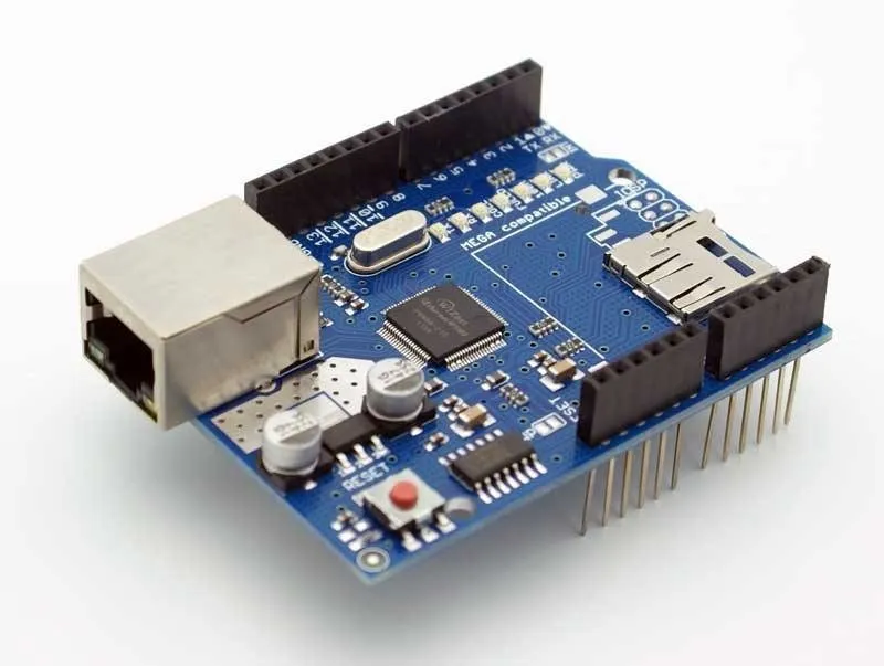 Ethernet Shield W5100 s Micro-SD čtečkou karet pro Arduino