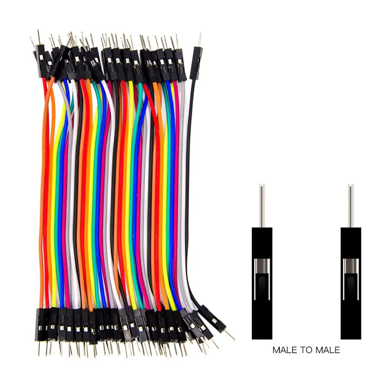 Dupont propojovací kabely 40 kusů (Male-Male) 40cm propojky pro Breadboard