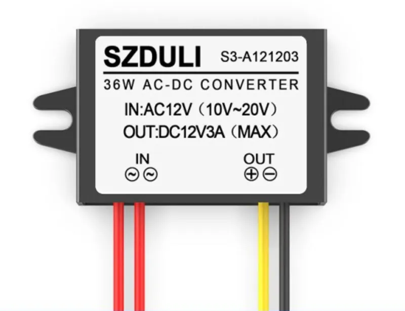 12V-20V AC na 12V DC měnič 3A