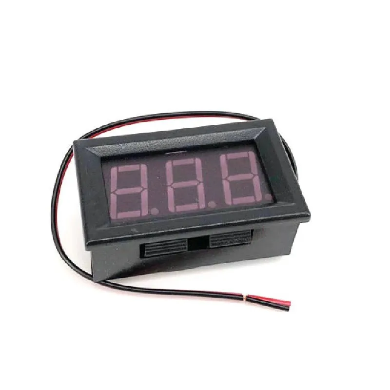 Voltmetr 70 - 500V - Zelená, 0.56inch, 2 vodiče