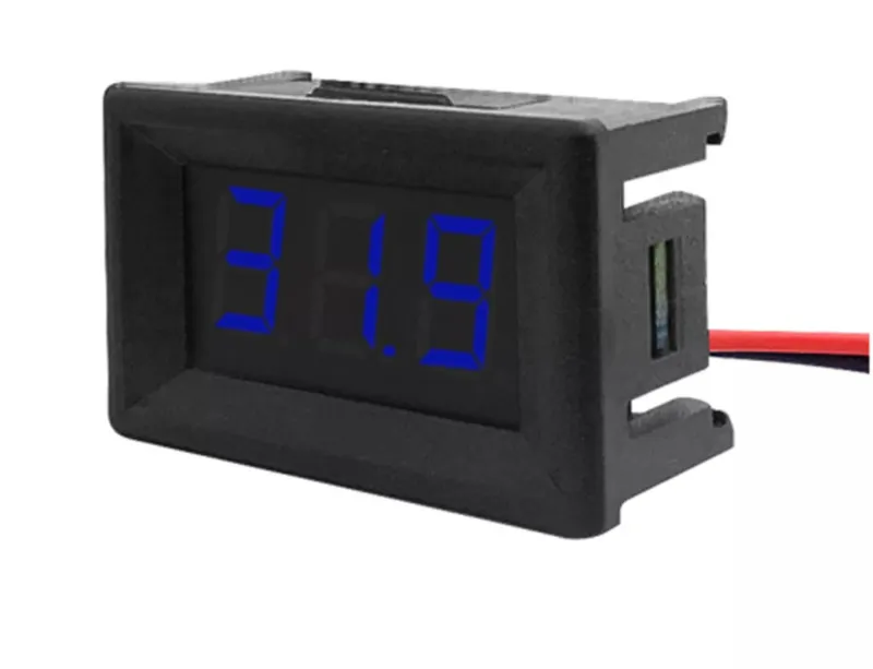 Voltmetr DC 3,5V-30V -  Modrý, 0.56 inch, vestavný