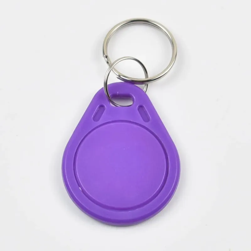 Fialová | RFID Tag klíčenka kapka | 13,56Mhz | 1K S50 | Mifare Classic