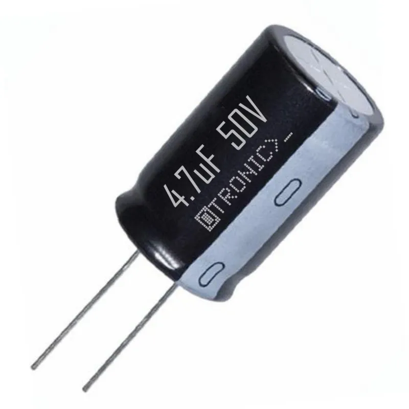 10x Kondenzátor 4.7uF 50v Elektrolytický (ELCO) černý