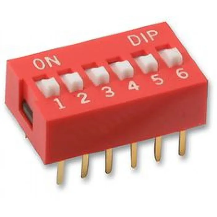 6pinový DIP Switch -  2,54mm pitch